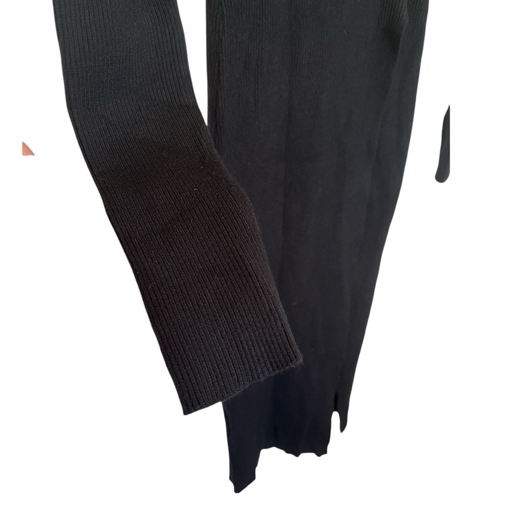 ASTR the label Zora long sleeve asymmetrical dress size S black NWOT A-8 - Picture 4 of 7